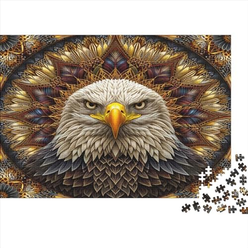 Adler Puzzle 1000 Teile,für Erwachsene, Impossible Puzzle,farbenfrohes Legespiel,GesKükenlichkeitsspiel Für Die Ganze Familie,Erwachsenenpuzzle Puzzel 1000pcs (75x50cm) von BBDJKEOPP