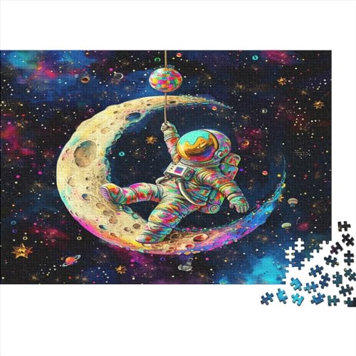 Astronaut 1000 Teile Puzzle Für Erwachsene, Hochwertige Recycelbare MateriAußerirdische Und Druck Puzzlespiel, Familienspiel, Geschenk Für Liebhaber Oder Freunde Puzzel 1000pcs (75x50cm) von BBDJKEOPP