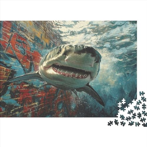 Hai Puzzle 1000 Teile Puzzles Für Erwachsene Klassische Puzzles 1000 Teile Erwachsene Puzzlespiel Erwachsene 1000 Teile Erwachsenen Puzzlespiel Puzzel 1000pcs (75x50cm) von BBDJKEOPP