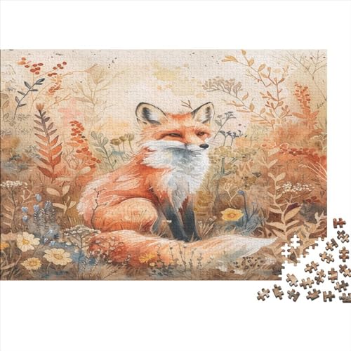 Jungle Fuchs Puzzle 1000 Teile - Puzzle Für Erwachsene, Puzzle, Puzzlespiel Erwachsenen Puzzlespiel Puzzel 1000pcs (75x50cm) von BBDJKEOPP