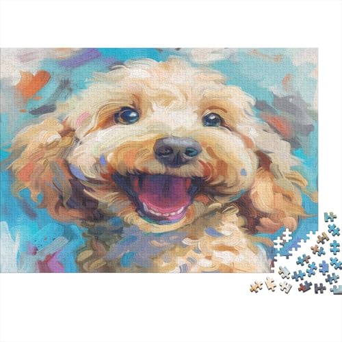 Pudel Hund Puzzlespiel 1000 Teile Für Erwachsene, Einzigartige Kunstwerke Und Vorlage - Geburtstagsgeschenk - Spaßige Puzzles Mit Überraschung Von Puzzle in A Bag Puzzel 1000pcs (75x50cm) von BBDJKEOPP