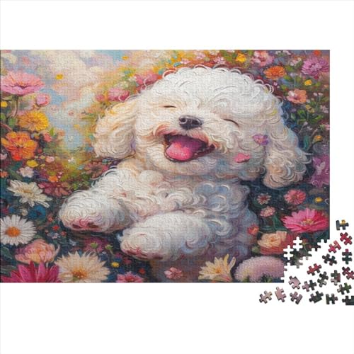 Süßer Welpe Puzzlespiel 1000 Teile Jigsaw Puzzle 1000 Puzzle FüR Erwachsene Kinder Senioren Erwachsenen Puzzlespiel Puzzel 1000pcs (75x50cm) von BBDJKEOPP