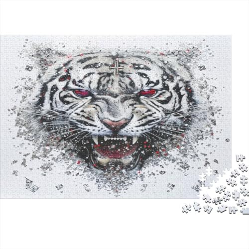 Tiger Puzzle 1000 Teile Für Erwachsene Und Kinder Ab 14 Jahren Für Stressabbauer Puzzel 1000pcs (75x50cm) von BBDJKEOPP