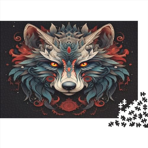 Wolf Puzzle 1000 Teile Erwachsener Kniffel Spaß Für Die Ganze Familie - Abwechslungsreiche 1000 Puzzleteilige Motive Puzzlespiel Erwachsene, Puzzel 1000pcs (75x50cm) von BBDJKEOPP