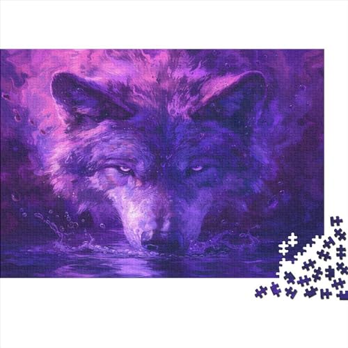 Wolf Puzzlespiel 1000 Teile Für Erwachsene, Einzigartige Kunstwerke Und Vorlage - Geburtstagsgeschenk - Spaßige Puzzles Mit Überraschung Von Puzzle in A Bag Puzzel 1000pcs (75x50cm) von BBDJKEOPP