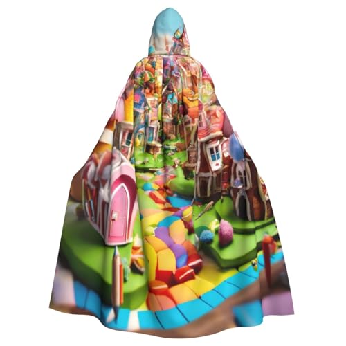 BBEXJIGY Candy Land Uni Kapuzenumhang Halloween Vampir Hexe Party Kostüm von BBEXJIGY