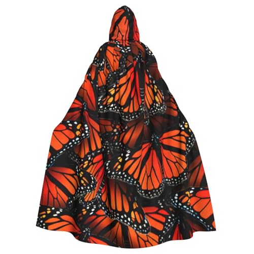 BBEXJIGY Monarch Butterflies Uni Kapuzenumhang Vampir Hexenkostüm von BBEXJIGY