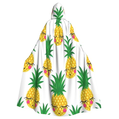 BBEXJIGY Pineapple1 Uni Halloween Kapuzenumhang Vampir Hexe Kostüm von BBEXJIGY