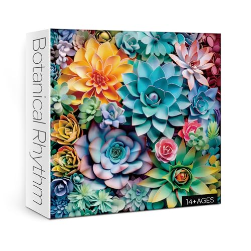 3D-Sukkulenten-Puzzles für Erwachsene, 1000 Teile, Naturpflanzen-Puzzle, buntes Papierschnitt-Kunst-Puzzle, schönes botanisches Zimmerpflanzen-Puzzle 3D-Sukkulenten-Puzzles für Erwachsene, 1000 Teile, Naturpflanzen-Puzzle, buntes Papierschnitt-Kunst-Puzzle, schönes botanisches Zimmerpflanzen-Puzzle von BBOLDIN