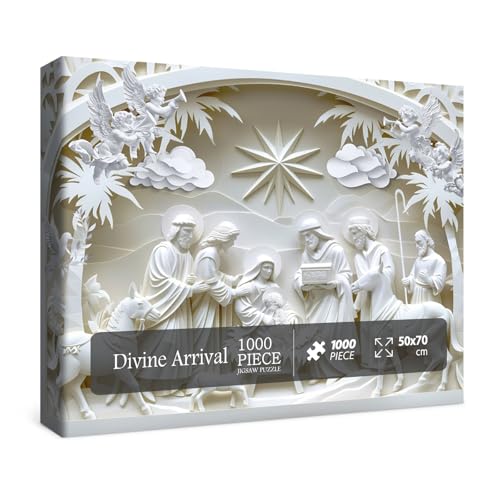 3D Weihnachtskrippe Skulptur Puzzles für Erwachsene 1000 Teile Christian Jesus Religiöse Bibel Puzzles Glaube Katholisches Kreuz Puzzle 3D Weihnachtskrippe Skulptur Puzzles für Erwachsene 1000 Teile Christian Jesus Religiöse Bibel Puzzles Glaube Katholisches Kreuz Puzzle von BBOLDIN