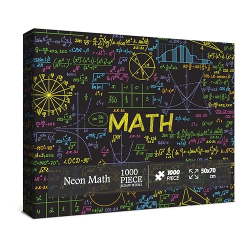 BBOLDIN Neon-Mathematik-Formeln Puzzle 1000 Teile für Erwachsene, Modernes Karton-Puzzle mit 1000 Stück, Ab 16 Jahren, 27,6 x 19,7 cm BBOLDIN Neon-Mathematik-Formeln Puzzle 1000 Teile für Erwachsene, Modernes Karton-Puzzle mit 1000 Stück, Ab 16 Jahren, 27,6 x 19,7 cm von BBOLDIN