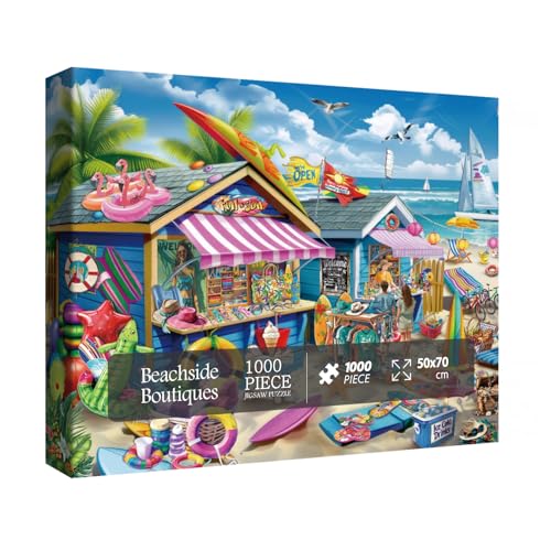 Beach Surf Cottage Puzzle für Erwachsene 1000 Teile Sommer Hawaii Hütte Puzzle Meer Florida Seashore Landschaft Puzzle für Home Decor von BBOLDIN