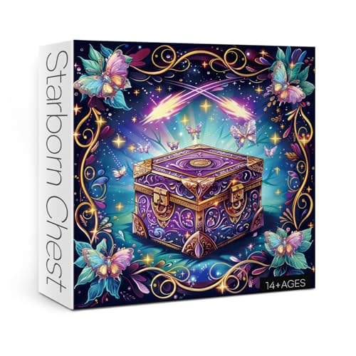 Fantasy Schmetterling Puzzle für Erwachsene 1000 Teile, Magic Gradient Star Jigsaw Puzzle, Mystic Purple Puzzle als Home Wall Decor von BBOLDIN