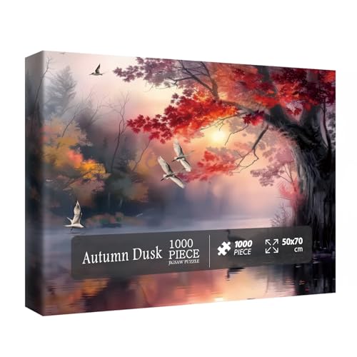 Herbstlandschaft Puzzles für Erwachsene 1000 Teile, Natur Herbst Landschaft Puzzles, Pretty Sunset Scenic Puzzles Herbstlandschaft Puzzles für Erwachsene 1000 Teile, Natur Herbst Landschaft Puzzles, Pretty Sunset Scenic Puzzles von BBOLDIN