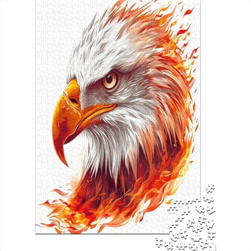 Adler Puzzle 1000 Teile Puzzles Für Erwachsene Lernspiel Herausforderungsspielzeug 1000-teilige Puzzlespiel Für Erwachsene Kinder Puzzel 1000pcs (75x50cm) von BBQYNVKJR