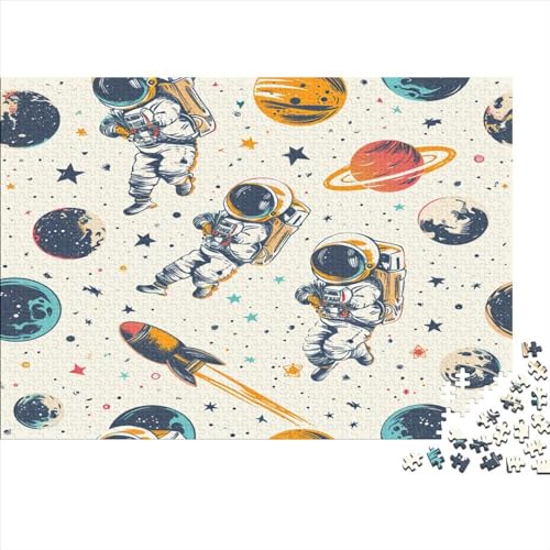 Astronaut 1000 Stück Puzzles Für Erwachsene Teenager Stress Abbauen Familien-Puzzlespiel 1000-teiliges Puzzle Kinder Lernspiel Spielzeug Geschenk Puzzel 1000pcs (75x50cm) von BBQYNVKJR