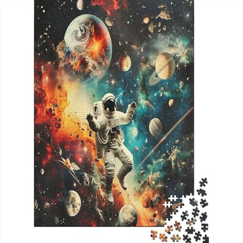 Astronaut Puzzlespiel 1000 Teile Puzzles Für Erwachsene Lernspiel Herausforderung Spielzeug 1000 Teile Puzzles Für Erwachsene Kinder Erwachsenen Puzzlespiel Puzzel 1000pcs (75x50cm) von BBQYNVKJR