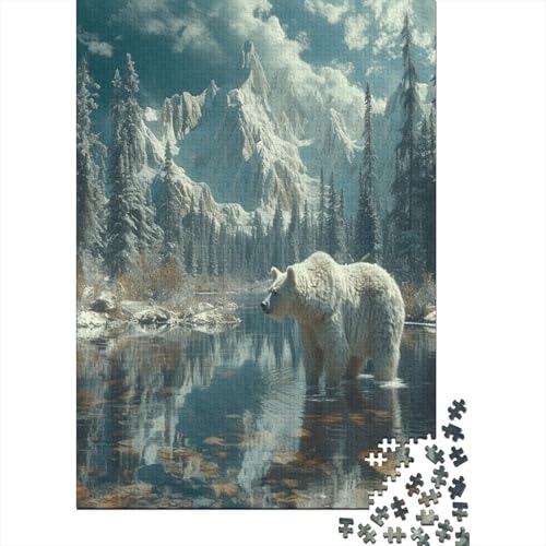 Bär Puzzle 1000 Teile,Puzzle Für Erwachsene, Impossible Puzzle, Geschicklichkeitsspiel Für Die Ganze Familie,Puzzle Farbenfrohes,Puzzle-Geschenk,Raumdekoration Puzzel 1000pcs (75x50cm) von BBQYNVKJR