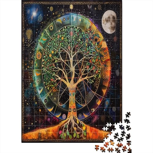 Baum des Lebens 5 Puzzlespiel 1000 Teile Puzzle Für Erwachsene Und Kinder Ab 14 Jahren, Puzzle Erwachsenen Puzzlespi Puzzel 1000pcs (75x50cm) von BBQYNVKJR