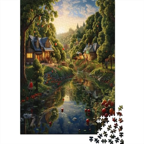 Berghütte Puzzlespiel 1000 Teile Puzzles Für Erwachsene Lernspiel Herausforderung Spielzeug 1000 Teile Puzzles Für Erwachsene Kinder Erwachsenen Puzzlespiel Puzzel 1000pcs (75x50cm) von BBQYNVKJR