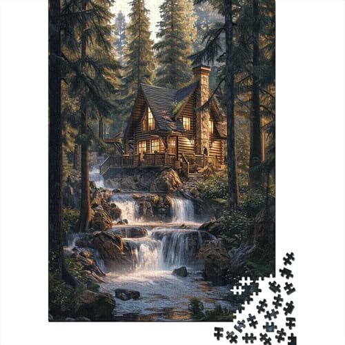 Berghütte Puzzlespiel 1000 Teile Puzzles Für Erwachsene Lernspiel Herausforderung Spielzeug 1000 Teile Puzzles Für Erwachsene Kinder Erwachsenen Puzzlespiel Puzzel 1000pcs (75x50cm) von BBQYNVKJR