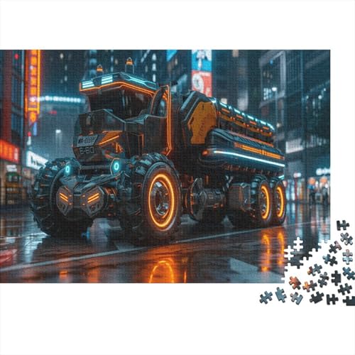 Big Truck 1000 Teile, Impossible Puzzle,Geschicklichkeitsspiel Für Die Ganze Familie, Erwachsenenpuzzle Ab 14 Jahren Puzzel 1000pcs (75x50cm) von BBQYNVKJR