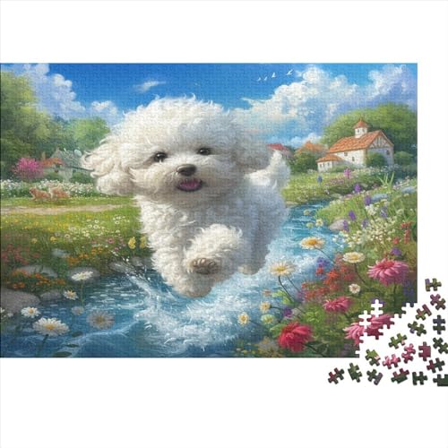 Bixiong Hund Puzzle 1000 Teile,Puzzle Für Erwachsene, Impossible Puzzle,Puzzle Farbenfrohes Legespiel,GesKükenlichkeitsspiel Für Die Ganze Familie Puzzel 1000pcs (75x50cm) von BBQYNVKJR