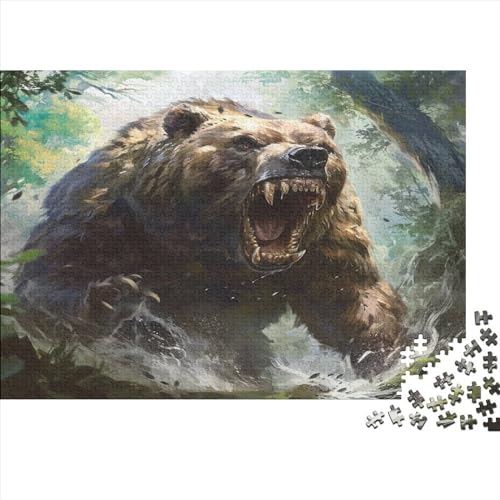 Brown Bär Puzzlespiel 1000 Teile Puzzle Für Erwachsene Und Kinder Ab 14 Jahren, Puzzle-Motiv Erwachsenen Puzzlespiel Puzzel 1000pcs (75x50cm) von BBQYNVKJR