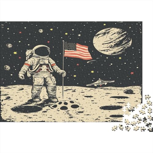 Cartoon Astronaut Puzzle 1000 Teile Erwachsene, Puzzlespiel Jigsaw Puzzles Erwachsenen Puzzlespiel Puzzel 1000pcs (75x50cm) von BBQYNVKJR