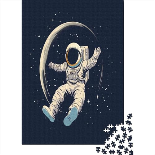 Cartoon Astronaut Puzzle 1000 Teile Für Erwachsene Und Kinder Ab 14 Jahren Für Stressabbauer Puzzel 1000pcs (75x50cm) von BBQYNVKJR