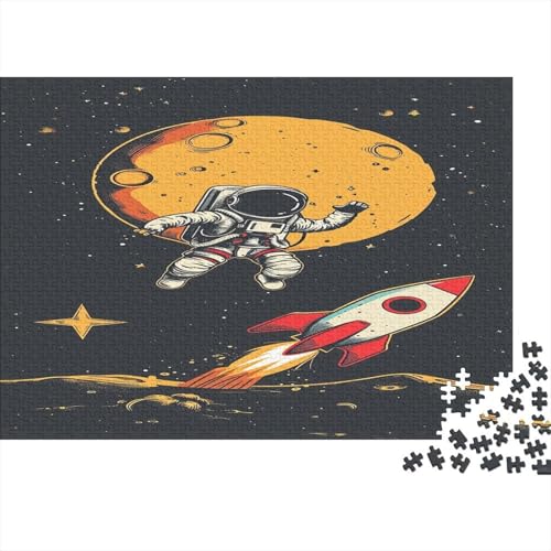 Cartoon Astronaut Puzzlespiel 1000 Teile Puzzle Für Erwachsene Und Kinder Ab 14 Jahren, Erwachsenen Puzzlespiel Puzzel 1000pcs (75x50cm) von BBQYNVKJR