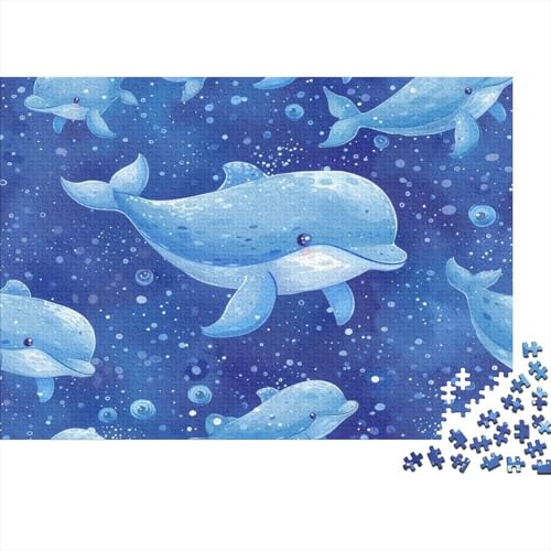 Delphin Puzzle 1000 Teile Für Erwachsene Und Kinder Ab 14 Jahren Für Stressabbauer Puzzel 1000pcs (75x50cm) von BBQYNVKJR