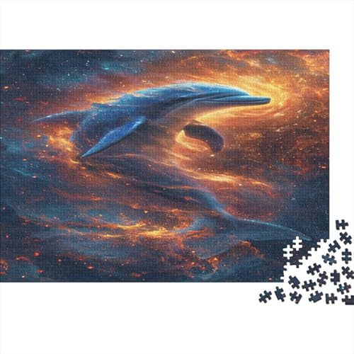 Delphin Puzzlespiel 1000 Teile Puzzles Für Erwachsene Lernspiel Herausforderung Spielzeug 1000 Teile Puzzles Für Erwachsene Kinder Erwachsenen Puzzlespiel Puzzel 1000pcs (75x50cm) von BBQYNVKJR