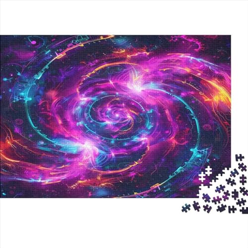 Die Spiralee der Musik Puzzle 1000 Teile,Puzzle Für Erwachsene, Impossible Puzzle, GesKükenlichkeitsspiel Für Die Ganze Familie,Puzzle Farbenfrohes,Puzzle-Geschenk Puzzel 1000pcs (75x50cm) von BBQYNVKJR