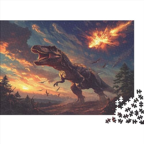 Dinosaurier Puzzlespiel 1000 Teile Puzzle Für Erwachsene Und Kinder Ab 14 Jahren, Erwachsenen Puzzlespiel Puzzel 1000pcs (75x50cm) von BBQYNVKJR