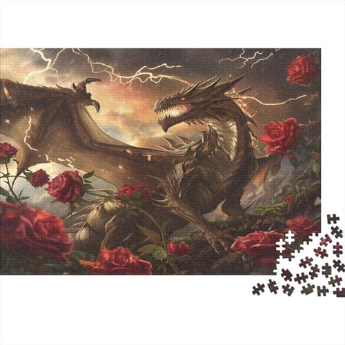 Drache Puzzle 1000 Teile,Puzzlespiel Für Erwachsene,Impossible Puzzle,Puzzle Geschicklichkeitsspiel Für Die Ganze Familie, Geschenke Für Männer/Frauen Erwachsenen Puzzel 1000pcs (75x50cm) von BBQYNVKJR