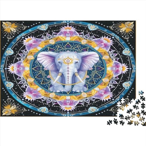 Elefant Puzzle 1000 Teile,Puzzle Für Erwachsene, Impossible Puzzle, GesKükenlichkeitsspiel Für Die Ganze Familie,Puzzle Farbenfrohes,Puzzle-Geschenk,RaumdekoRatteion Puzzel 1000pcs (75x50cm) von BBQYNVKJR