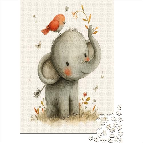 Elefant Puzzle 1000 Teile Erwachsener Kniffel Spaß Für Die Ganze Familie - Abwechslungsreiche 1000 Puzzleteilige Motive Puzzlespiel Erwachsene, Puzzel 1000pcs (75x50cm) von BBQYNVKJR