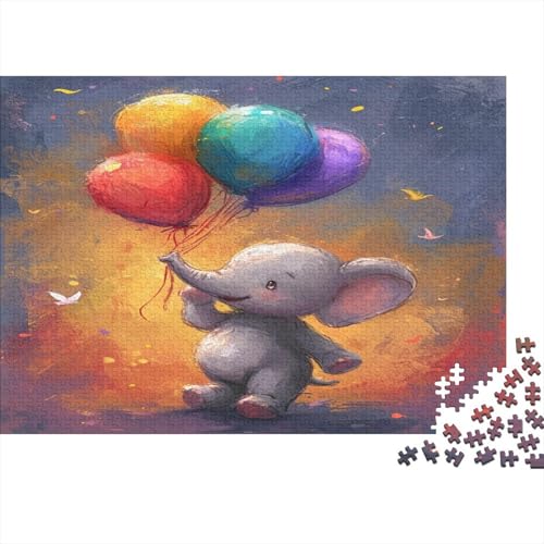 Elefant Puzzle 1000 Teile Puzzle Für Erwachsene Und Kinder Ab 14 Jahren Puzzel 1000pcs (75x50cm) von BBQYNVKJR