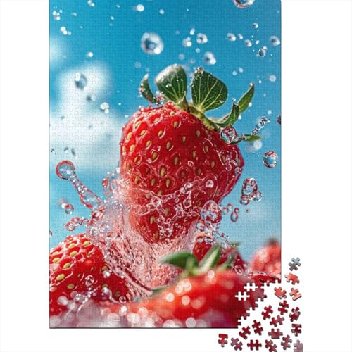 Erdbeere Puzzle 1000 Teile Puzzles Für Erwachsene Klassische Puzzles 1000 Teile Erwachsene Puzzlespiel Erwachsene 1000 Teile Erwachsenen Puzzlespiel Puzzel 1000pcs (75x50cm) von BBQYNVKJR