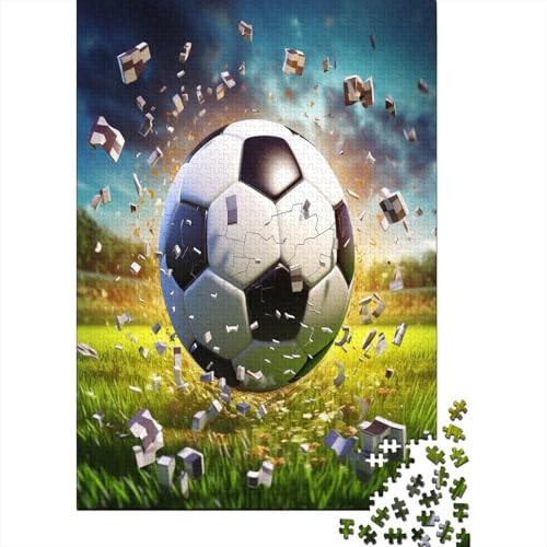 Fußball 1000 Teile Puzzle Für Erwachsene, Hochwertige Recycelbare MateriAußerirdische Und Druck Puzzlespiel, Familienspiel, Geschenk Für Liebhaber Oder Freunde Puzzel 1000pcs (75x50cm) von BBQYNVKJR