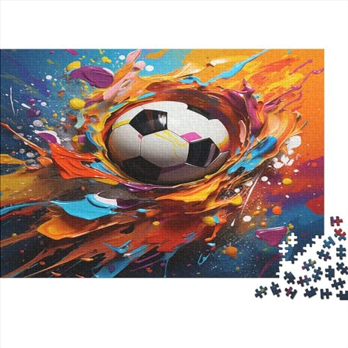 Fußball Puzzlespiel 1000 Teile Erwachsene -Puzzle 1000 Stück Spiel Puzzles Für Erwachsene Kinder Puzzle Erwachsenen Puzzlespiel Puzzel 1000pcs (75x50cm) von BBQYNVKJR