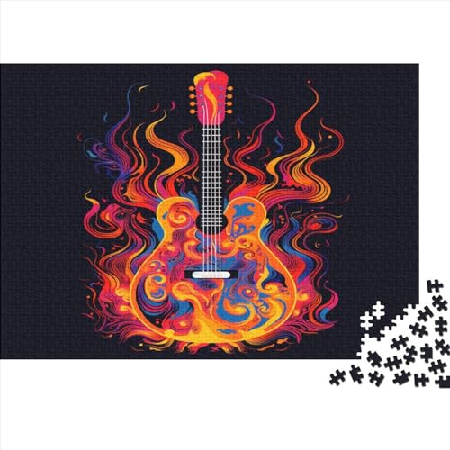 Gitarre 1000 Teile Puzzle, Puzzles Für Erwachsene, 1000 Teile Puzzlespiel Für Jugendliche & Erwachsene Puzzlespiel Puzzel 1000pcs (75x50cm) von BBQYNVKJR