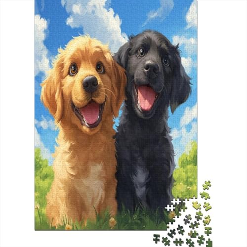 Golden Retriever Puzzle 1000 Teile Erwachsener Kniffel Spaß Für Die Ganze Familie - Abwechslungsreiche 1000 Puzzleteilige Motive Puzzlespiel Erwachsene, Puzzel 1000pcs (75x50cm) von BBQYNVKJR