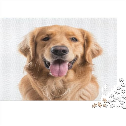 Golden Retriever Puzzle 1000 Teile Puzzle Für Erwachsene Und Kinder Ab 14 Jahren,Puzzlespiel Erwachsenen Puzzlespiel Puzzel 1000pcs (75x50cm) von BBQYNVKJR