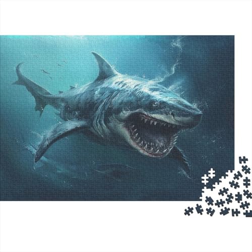 Hai Puzzle 1000 Teile Erwachsene Puzzles Für Erwachsene Klassische Puzzles 1000 Teile Erwachsene Puzzlespiel Schwer Pädagogisches Spielzeug Erwachsene Kinder Puzzel 1000pcs (75x50cm) von BBQYNVKJR