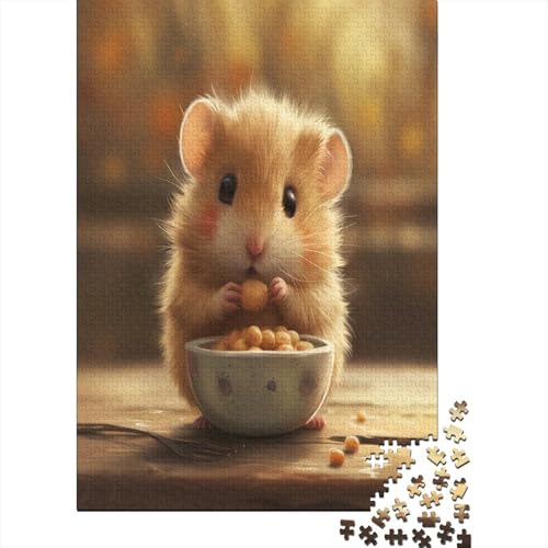 Hamster Puzzle 1000 Teile,Puzzlespiel Für Erwachsene,Impossible Puzzle,Puzzle Geschicklichkeitsspiel Für Die Ganze Familie, Geschenke Für Männer/Frauen Erwachsenen Puzzel 1000pcs (75x50cm) von BBQYNVKJR