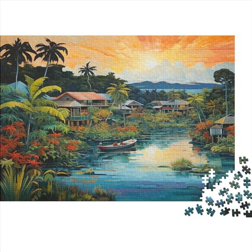 Holiday Bay 1000 Teile,Impossible Puzzle,Geschicklichkeitsspiel Für Die Ganze Familie, Erwachsenen Puzzlespiel Puzzel 1000pcs (75x50cm) von BBQYNVKJR