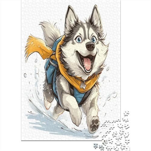 Huskies Puzzle 1000 Teile,Puzzlespiel Für Erwachsene,Impossible Puzzle,Puzzle GesKükenlichkeitsspiel Für Die Ganze Familie, Geschenke Für Männer/Frauen Erwachsenen Puzzel 1000pcs (75x50cm) von BBQYNVKJR