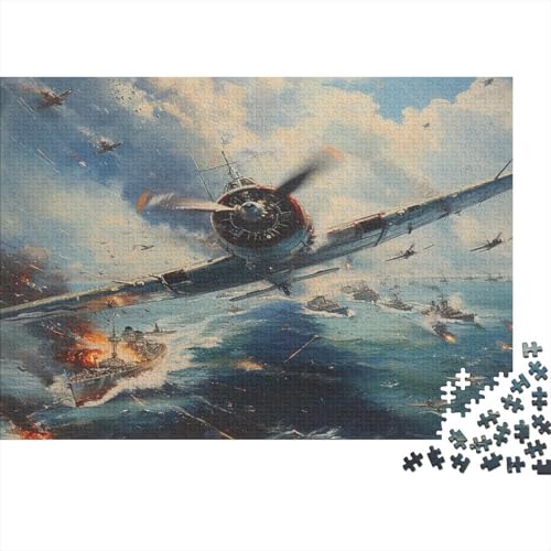 Kämpfer Luftfahrzeuge 1000 Stück Puzzles Für Erwachsene Teenager Stress Abbauen Familien-Puzzlespiel 1000-teiliges Puzzle Kinder Lernspiel Spielzeug Geschenk Puzzel 1000pcs (75x50cm) von BBQYNVKJR